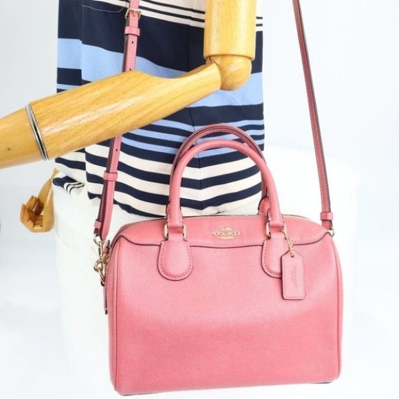 Mini Bennett Peony Glitter Satchel Bag F31377 - Picture 6 of 16